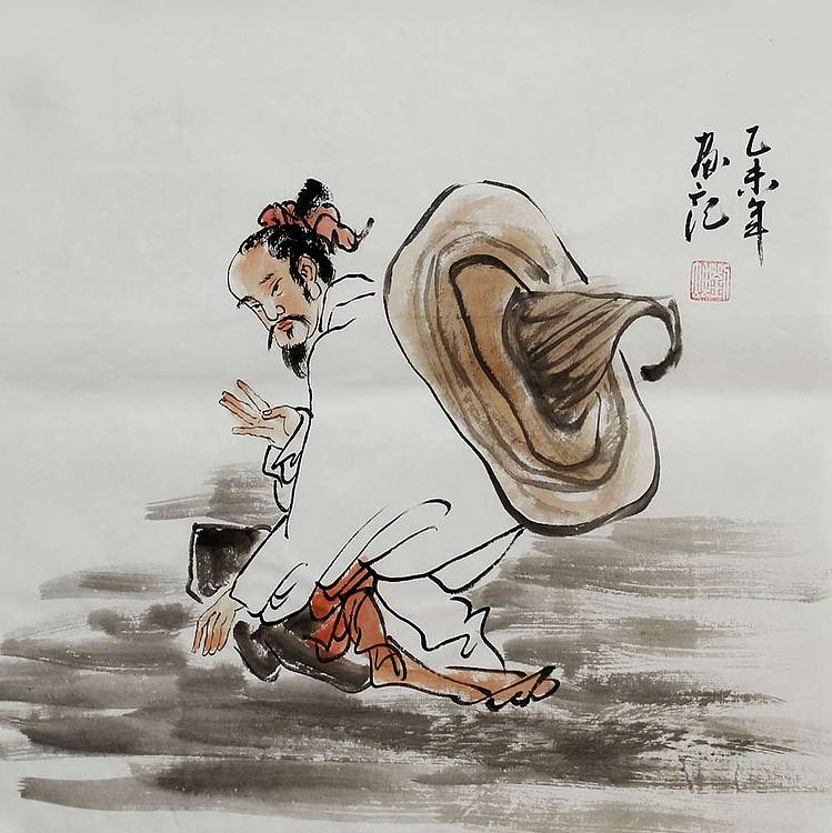 刘坤 国画人物小品