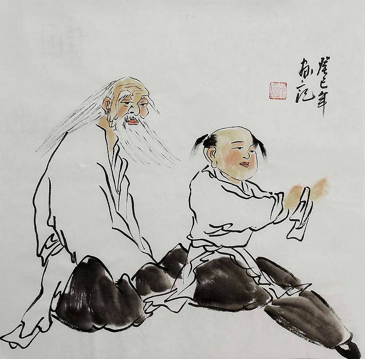 刘坤 国画人物小品
