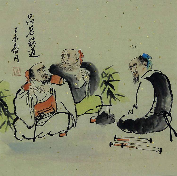 刘坤 国画人物小品