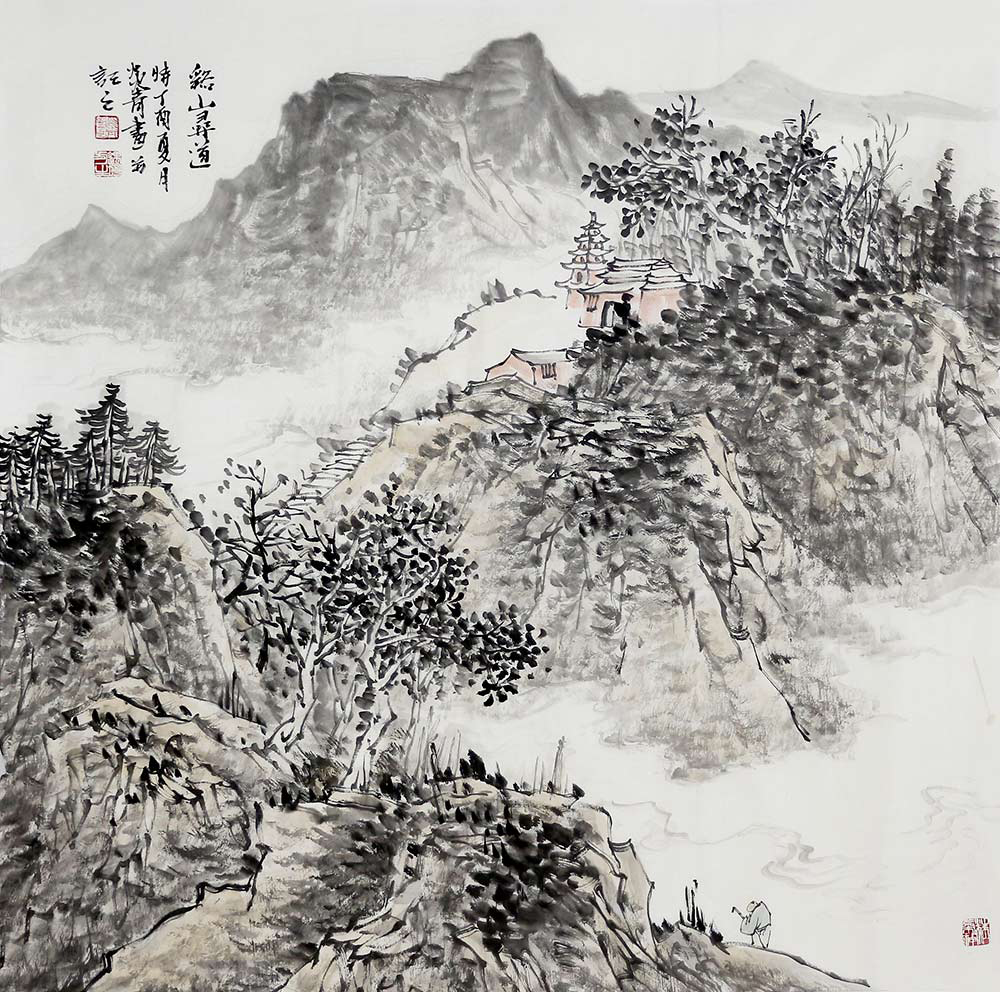 路建华山水画:汇天地灵气 传浓浓禅意