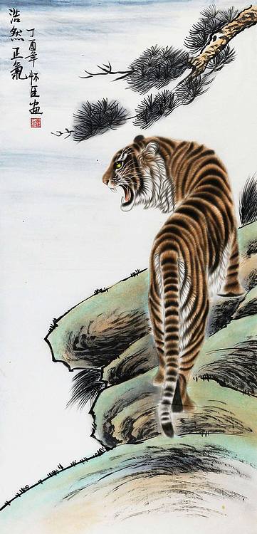 当代著名画家 董怀臣 花鸟 国画