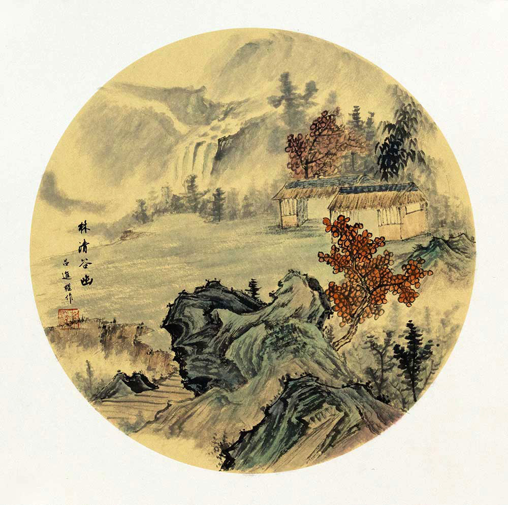 博宝·资讯 | 吕进权国画山水赏析:唯美恬静,装饰首选