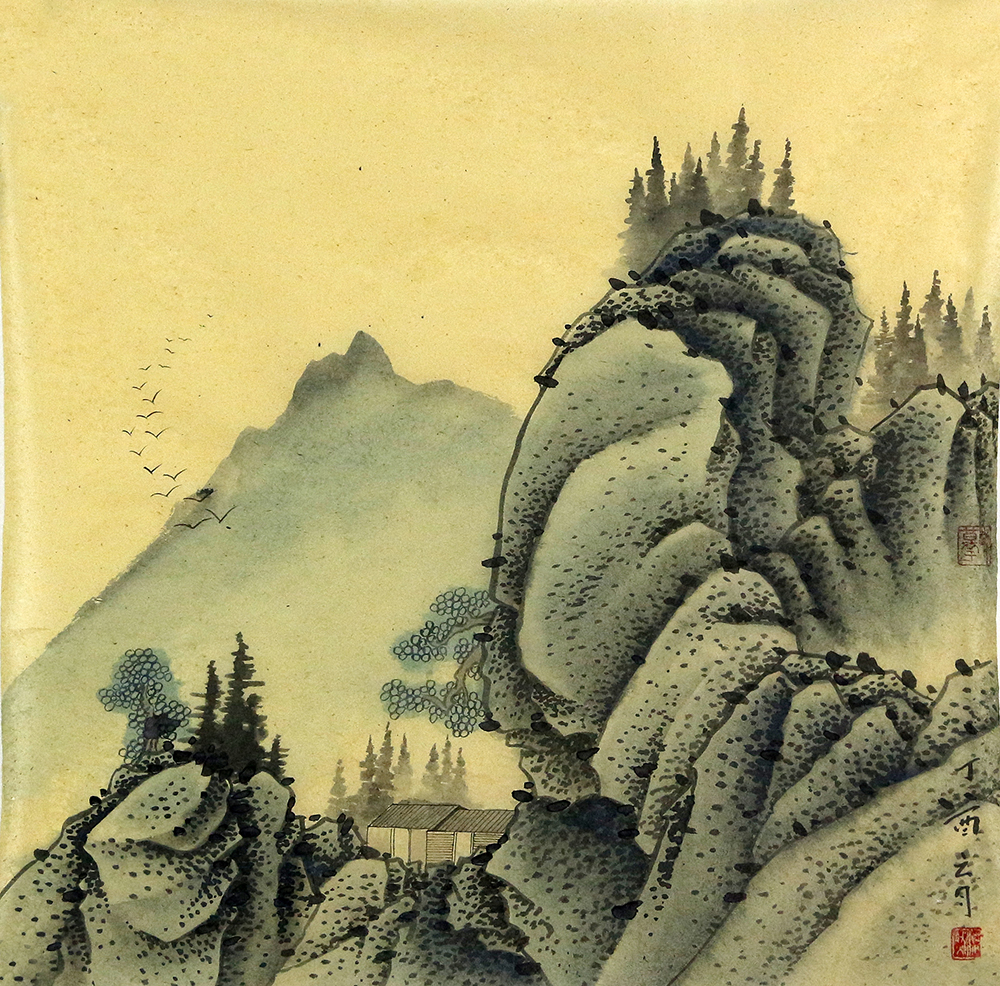 艺术家杨浩然对宋元山水画的热爱,不是建立在纯粹的想象,书本,语言中