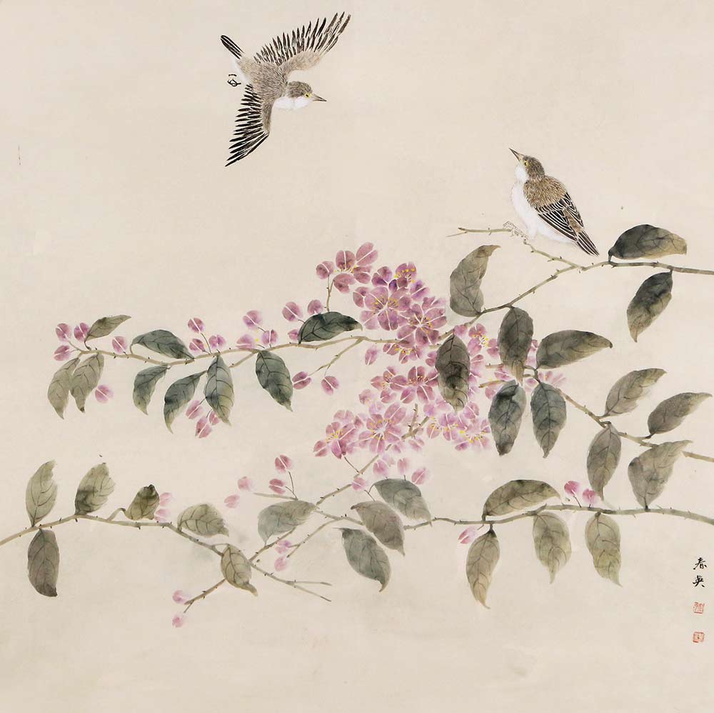博宝·资讯 | 官春英国画花鸟赏析:花鸟画唯美温馨 具有浓厚自然气息