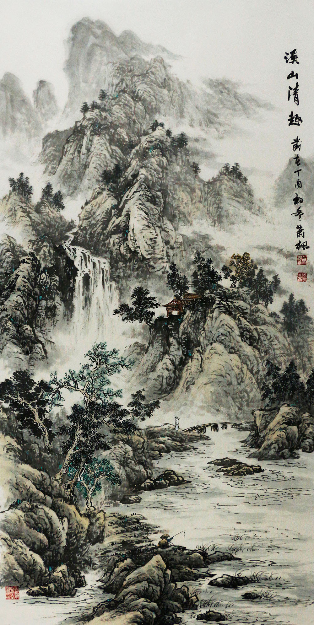 博宝·资讯 肖飞国画山水作品赏析:壮阔激扬,荡气回肠