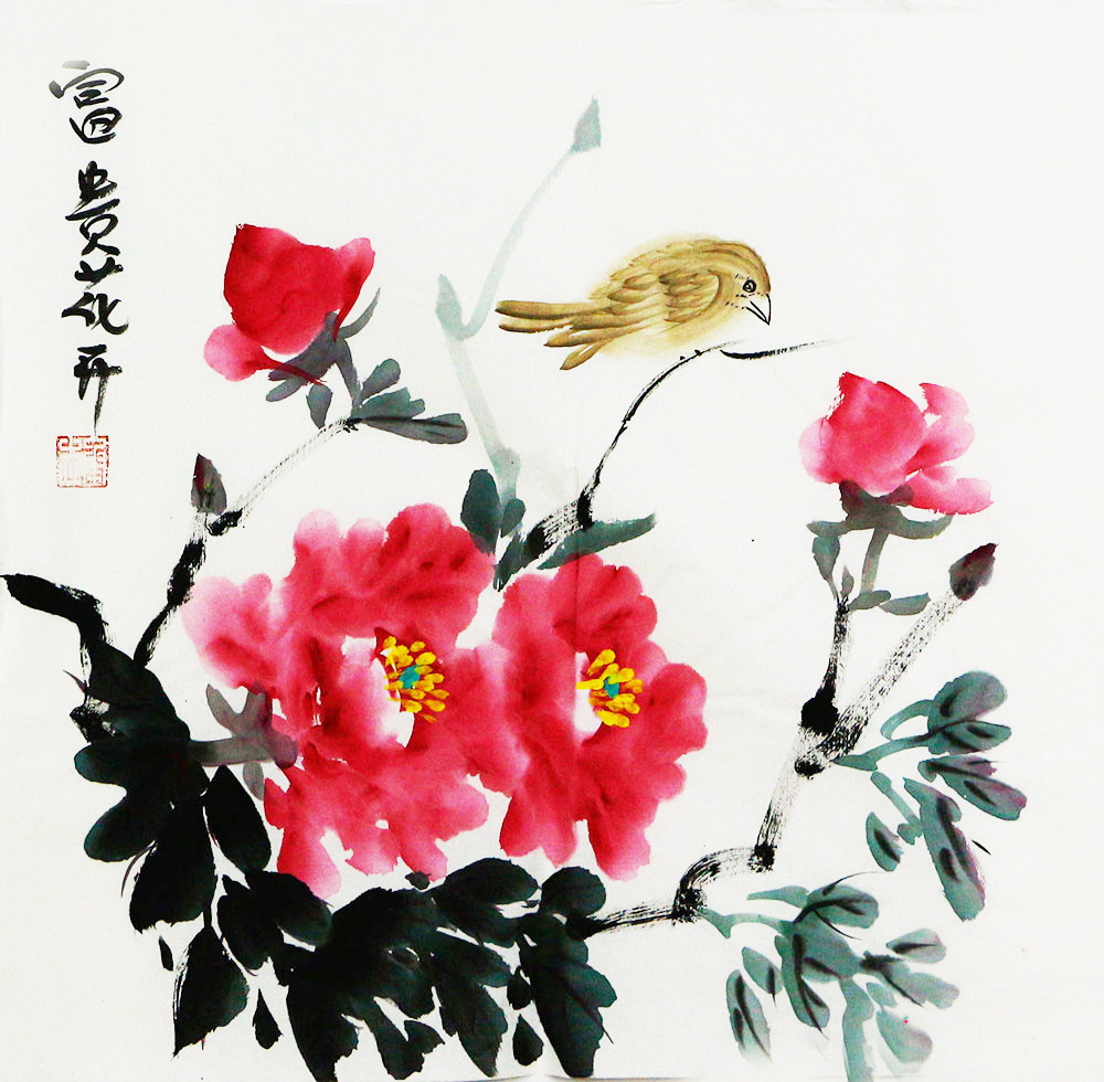 博宝·资讯 | 粟承志国画花鸟赏析:来自大自然花草的艺术追求-博宝