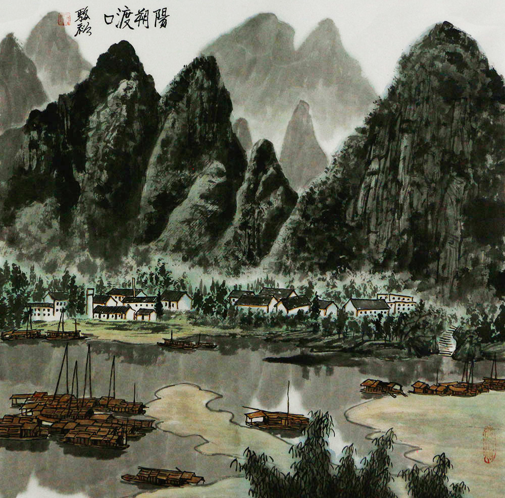 博宝·资讯 | 骆裕山水画作品赏析:光影转换中的秀山静水