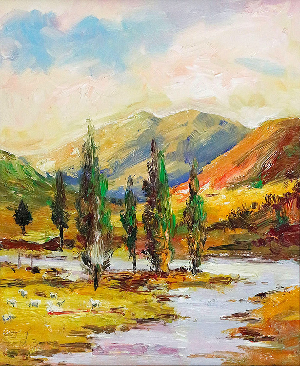 【秒杀直降】 《日照当头》当代著名风景油画家 刘春建 风景 油画