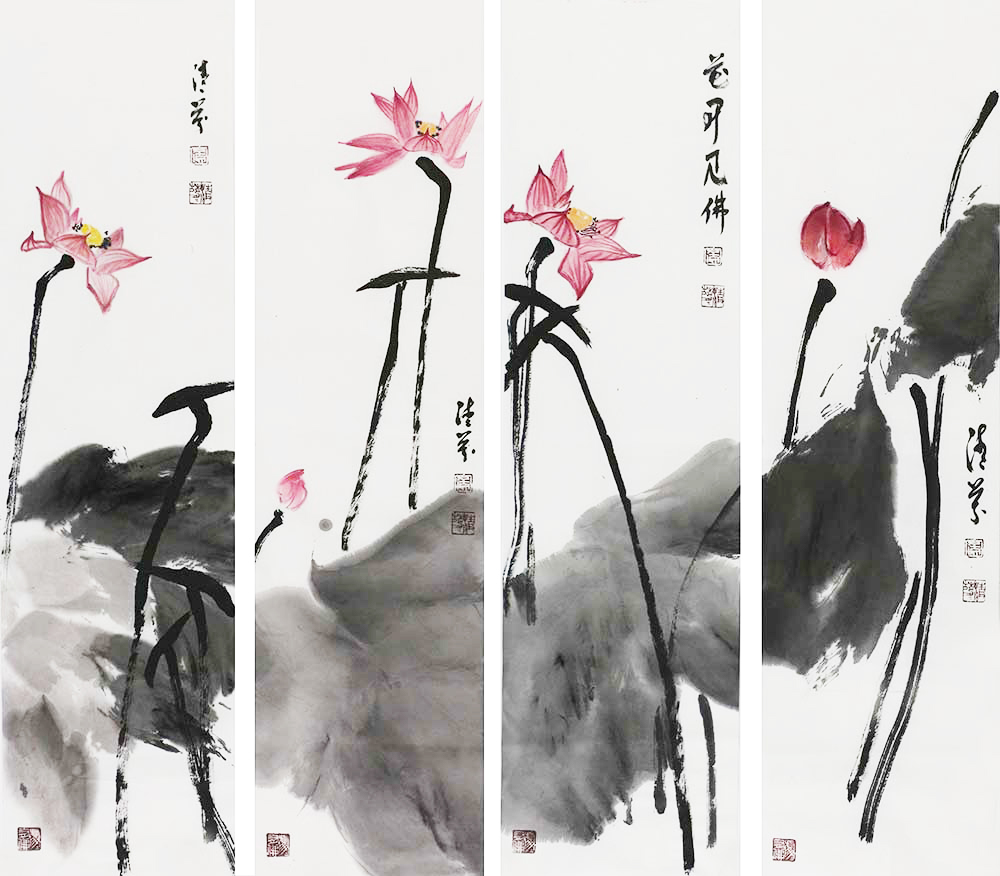 博宝·资讯 | 侯克琦国画荷花作品赏析:曼妙生动,清芬