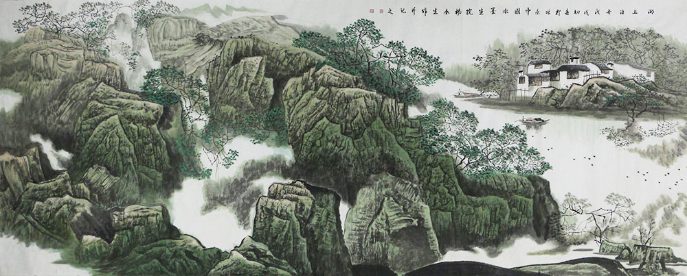 杨春生山水画作品赏析 | 墨色交融 情韵醉人【博宝·资讯】-博宝艺术