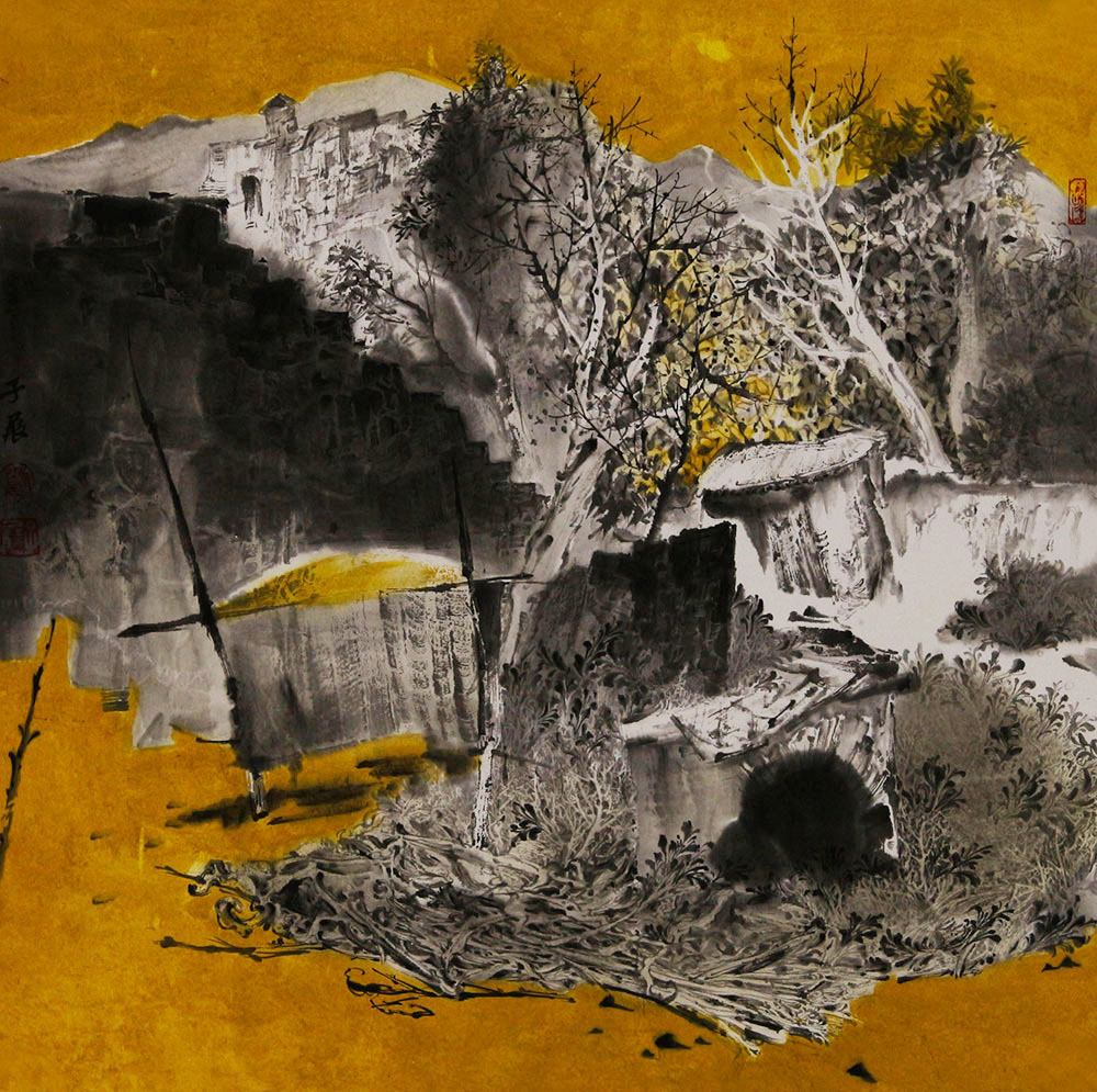 刘子展山水画作品赏析 | 殷殷高原情 拳拳赤子心【博宝·资讯】-博宝