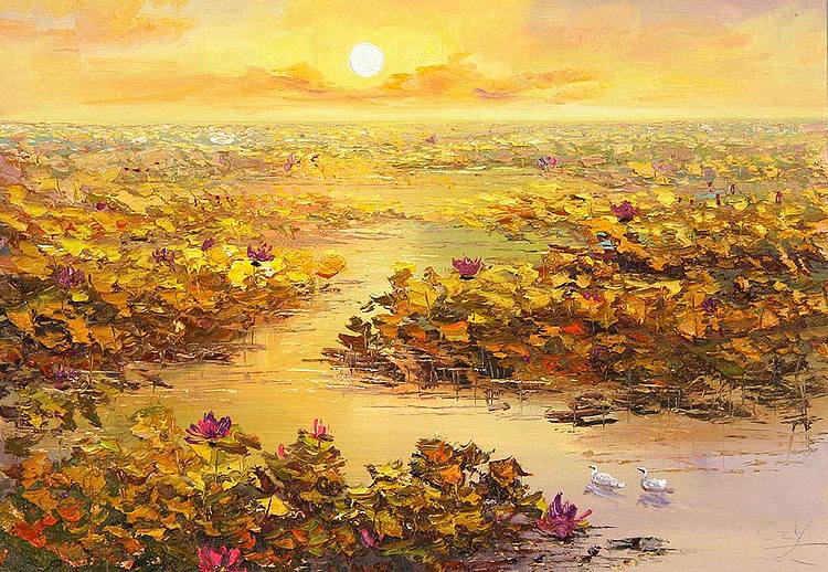 当代著名风景油画家 刘春建 油画 油画