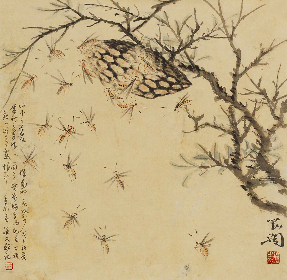 博宝·资讯 | 刘阔国画花鸟作品赏析:墨彩清雅,花鸟映衬,色韵生香