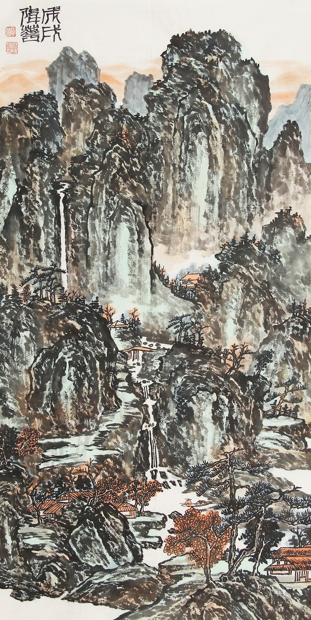 韩伟华山水画作品赏析 | 笔墨浓郁,高山仰止,气韵恢宏