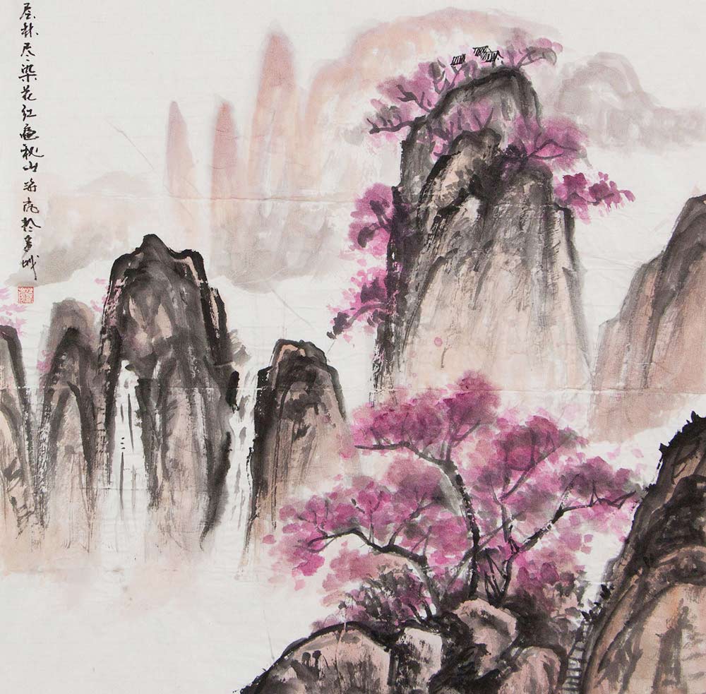 刘海岚山水画作品赏析 | 水粉画的标杆,山水韵的绝唱【博宝资讯】