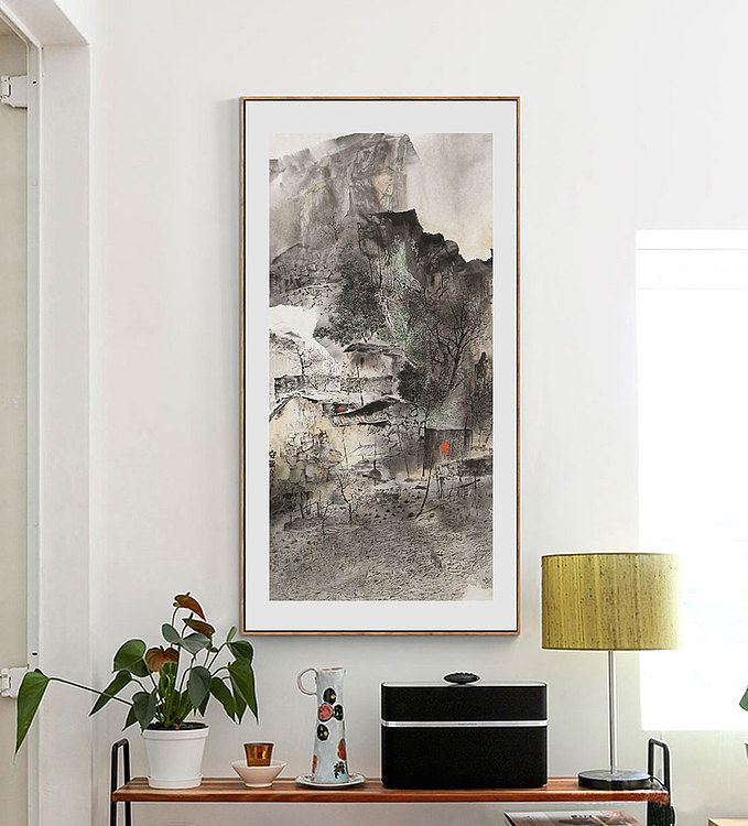 天津美术学院 刘子展 山水作品-国画-艺品万家