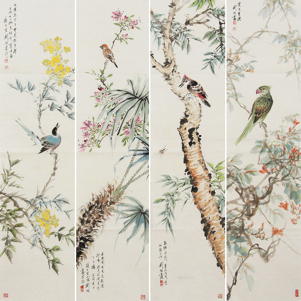 中国人民大学哲学美学博士 刘阔 花鸟精品 国画