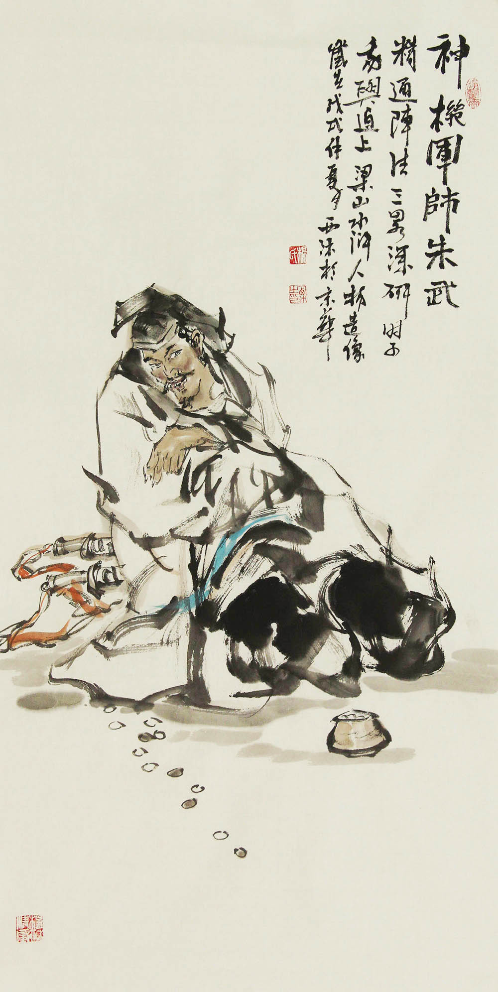 杨西沐人物画作品赏析 | 英雄气概跃然纸上,古典韵味扑面而来【博宝