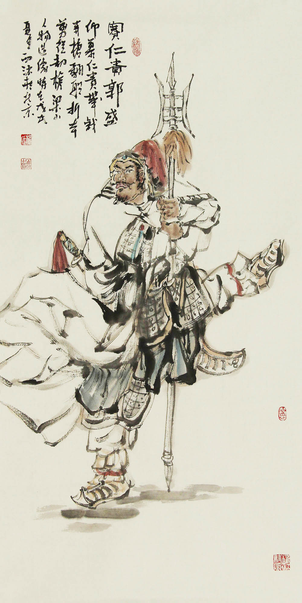 杨西沐人物画作品赏析 | 表现古典人物的江湖风情,洋溢着鲜明的个性感