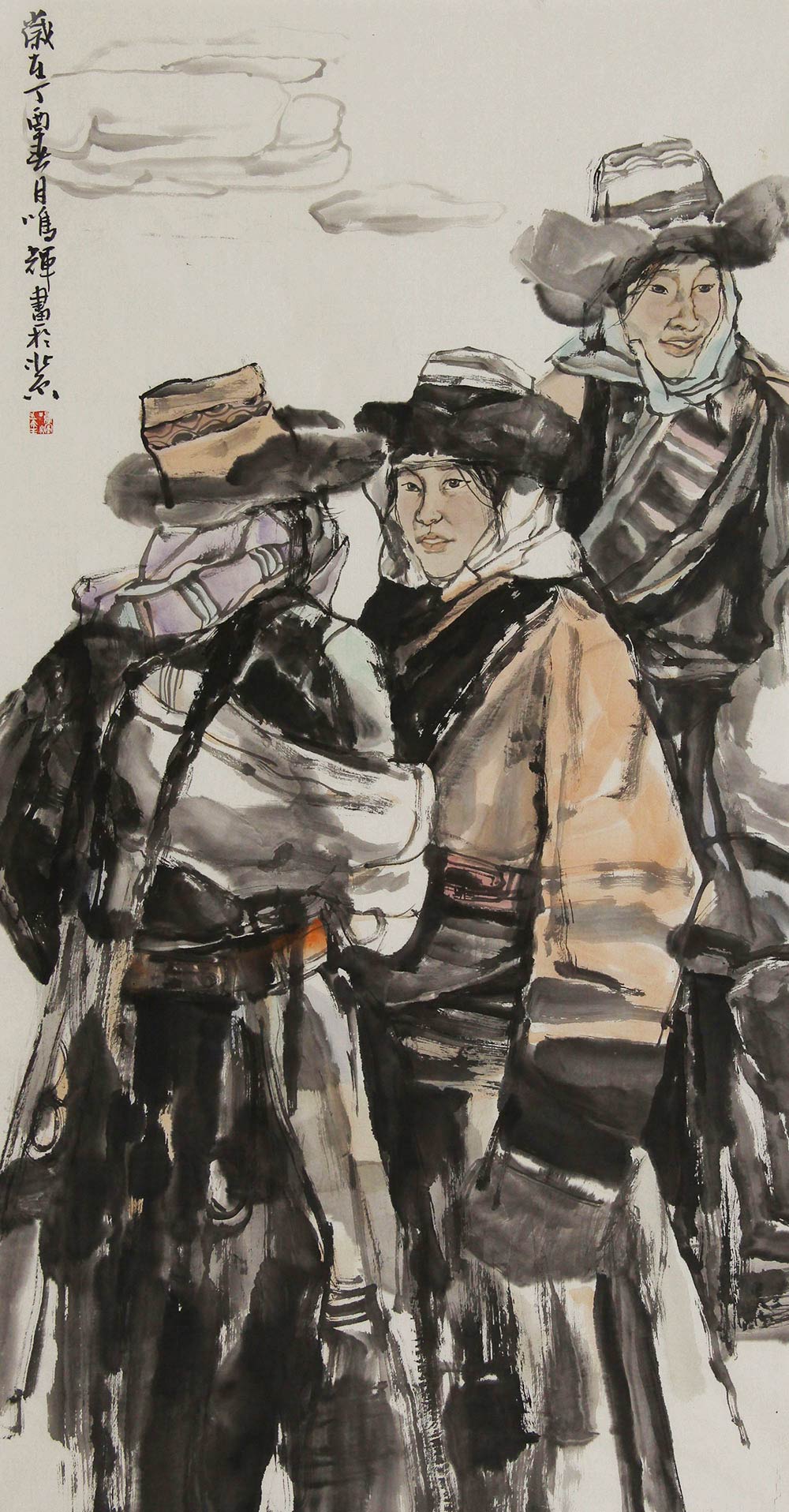 于鸣辉人物画作品赏析 | 人物极具雕塑感,画面充满生活味【博宝·资讯