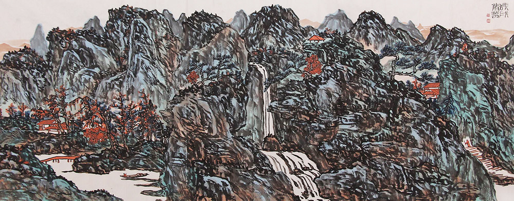 韩伟华山水画作品赏析 | 神气精妙 自成一家【博宝·资讯】