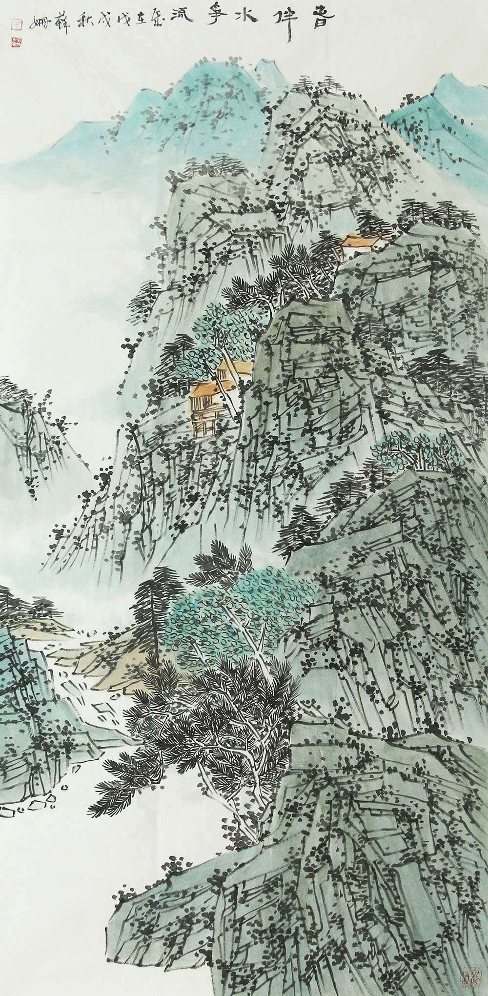 苏三秋山水画作品赏析 | 抒情的笔调,清新的色彩【博宝·资讯】