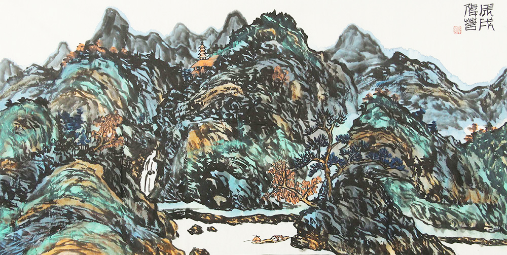韩伟华山水画作品赏析 | 妙笔恣意 浑然天成【博宝·资讯】