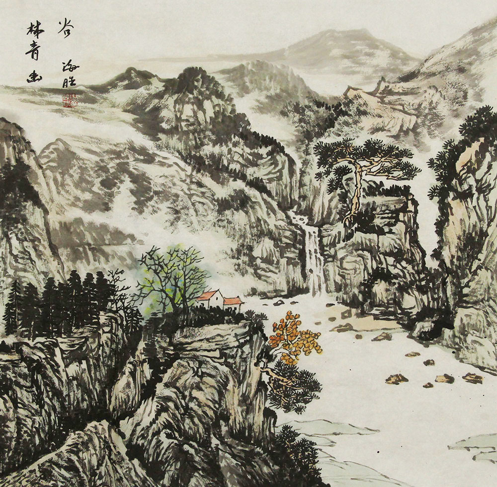 张海胜山水画作品赏析 | 山水淡雅别致,给人清新悦目的视觉效果【博宝