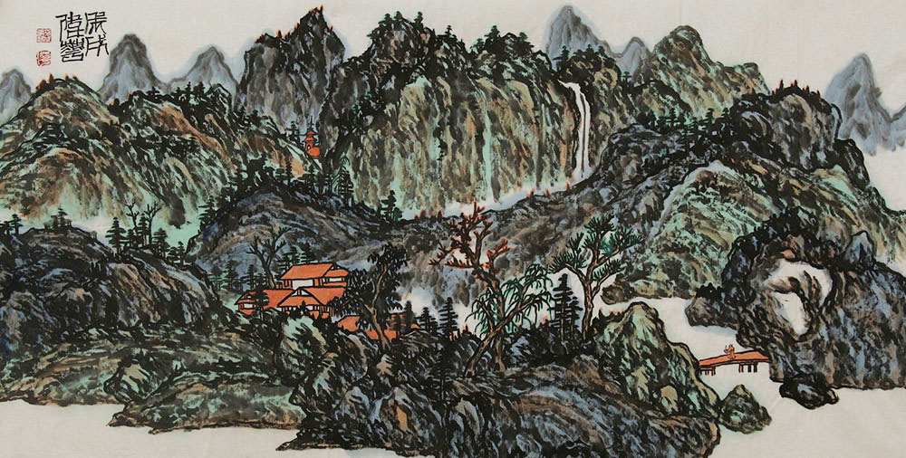 韩伟华山水画作品赏析 | 墨中有天地,心中有家乡【博宝资讯】-博宝