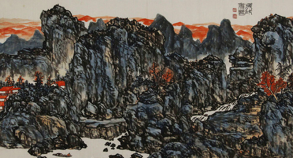 韩伟华山水画作品赏析 | 墨中有天地,心中有家乡【博宝资讯】