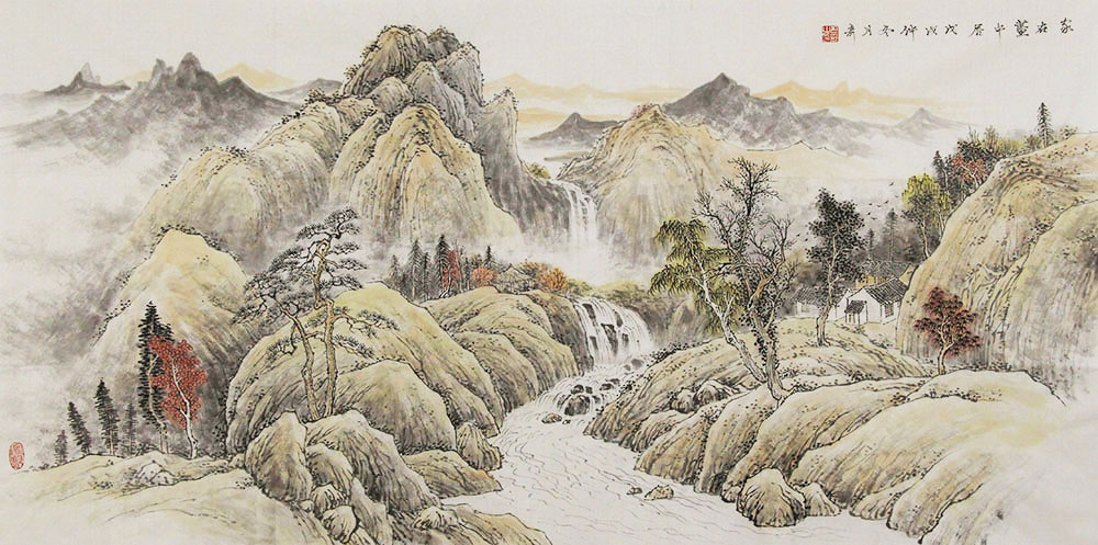 张月奇山水画作品赏析 | 色彩清雅 境界脱俗【博宝资讯】