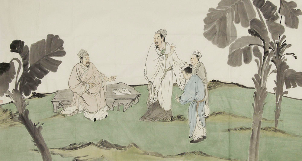 刘雨薇人物画作品赏析清新古雅的氛围文人雅士的气韵博宝61资讯博宝
