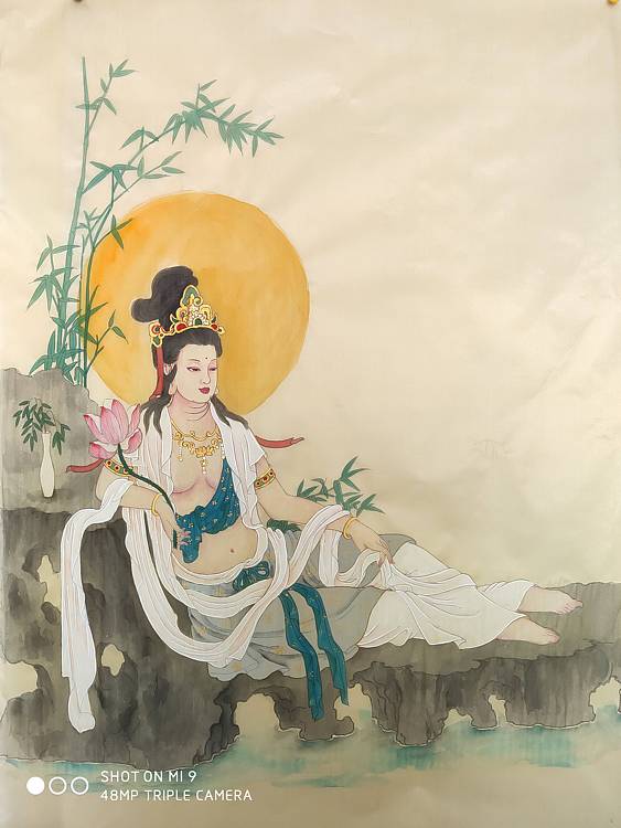 延命观音绢本