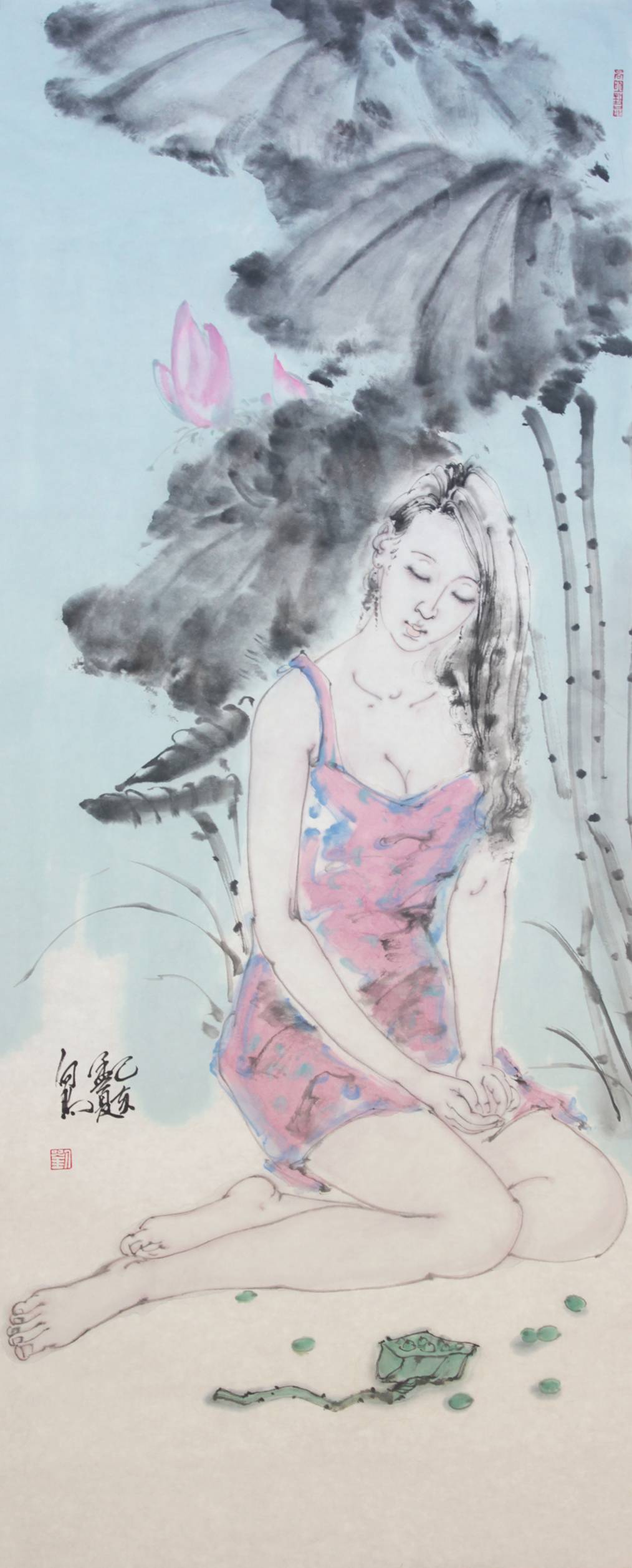 刘向明人物画作品赏析 | 赞美生活,讴歌青春,传神地表现女性的内心