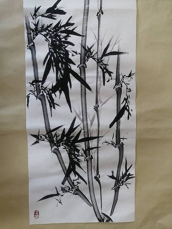 徐湛教授弟子王孝华作品《竹报平安》