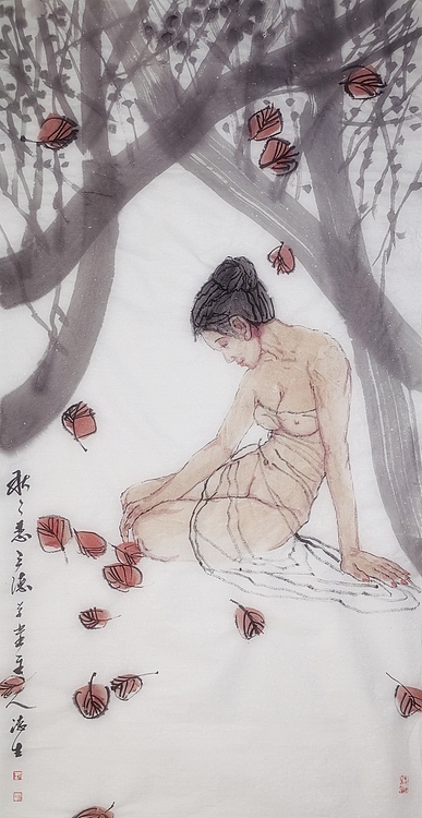 中美协会员 央美唐勇力先生工笔人物画研究生 刘德生