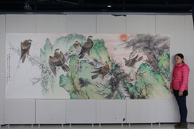 【巨幅收藏大作】丈二 中国人民大学哲学美学博士 刘阔 花鸟作品17