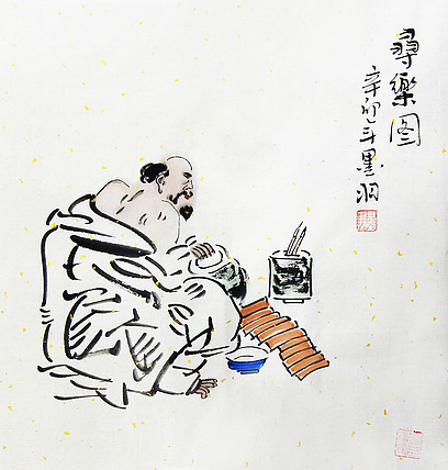 墨羽 国画人物小品