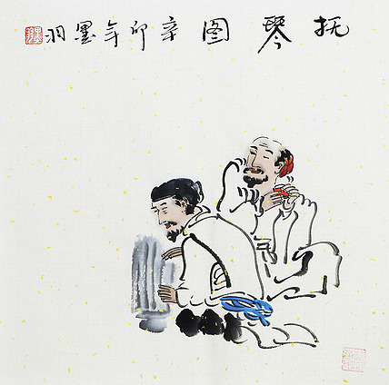 墨羽 国画人物小品