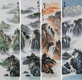 林宏国画山水欣赏 意境韵情更加丰富