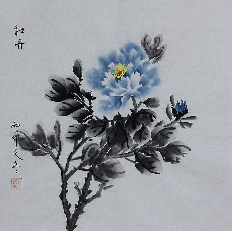 潍坊美协会员、 潘金松  花鸟