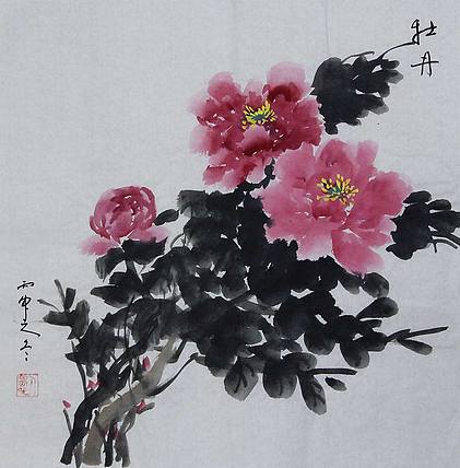 潍坊美协会员、 潘金松  花鸟