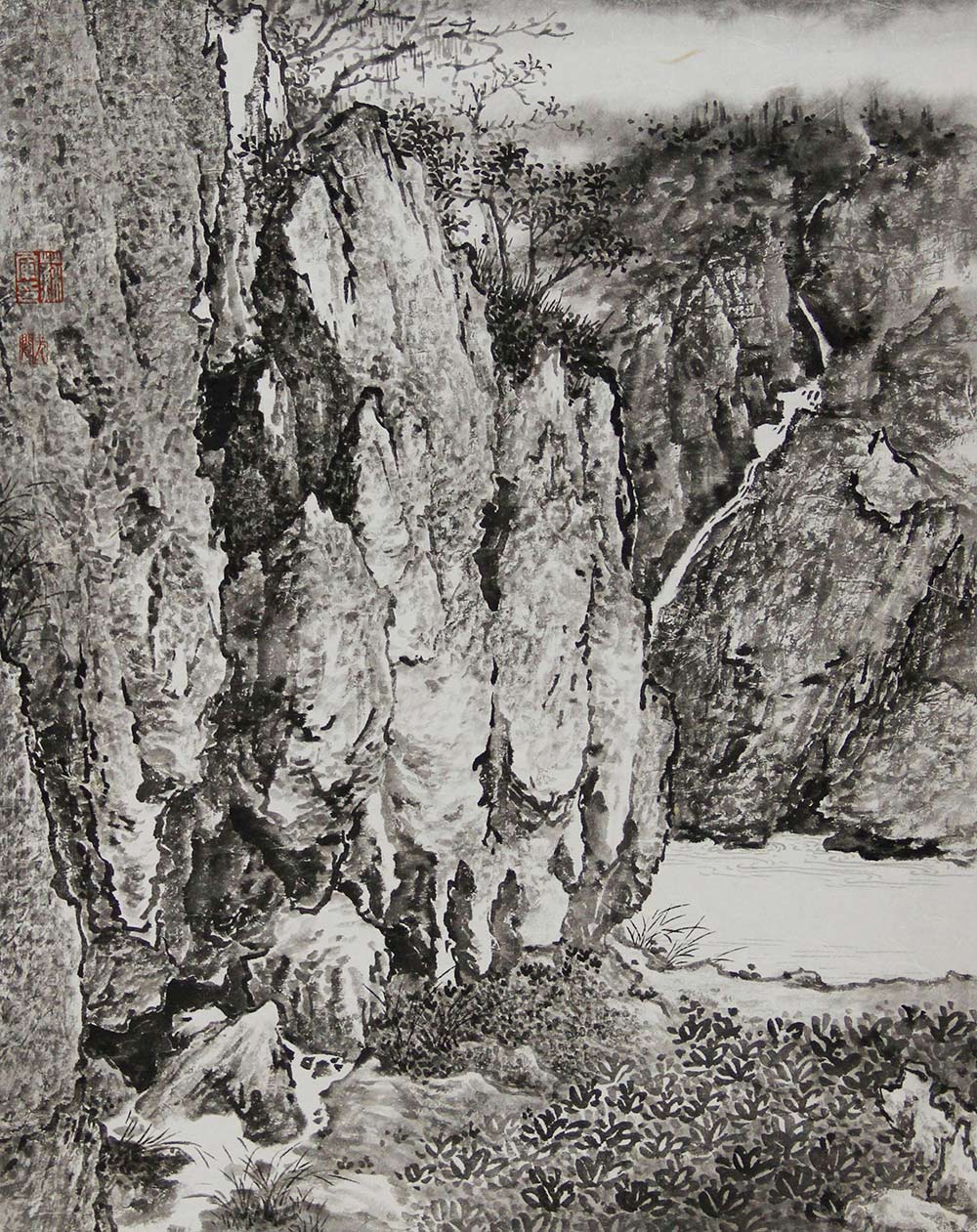 博宝·资讯 | 苏军国画山水作品赏析:虚实相间,动静得宜