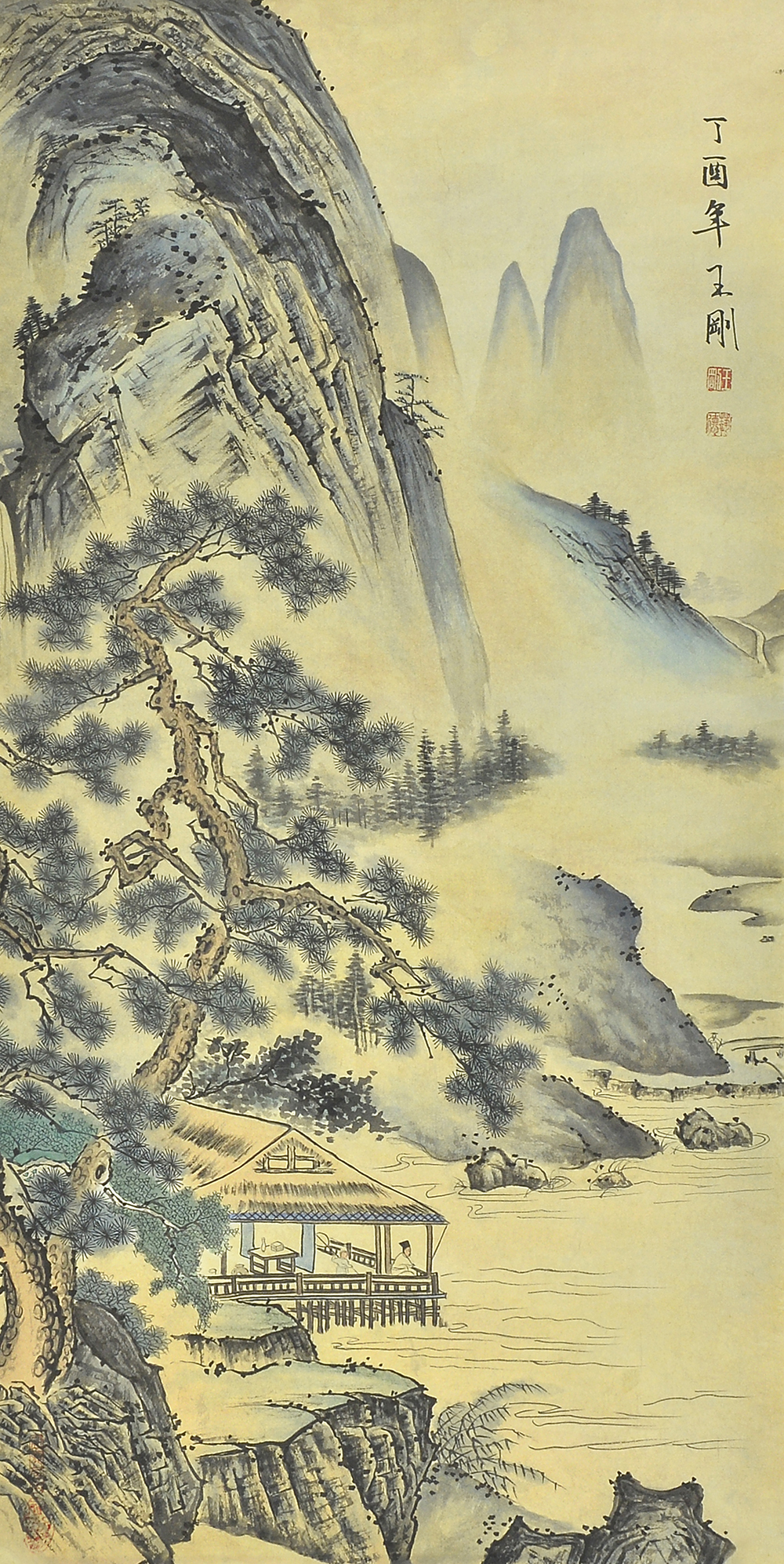王刚国画山水赏析:大气磅礴,古色古香,笔墨老道,格调淡雅