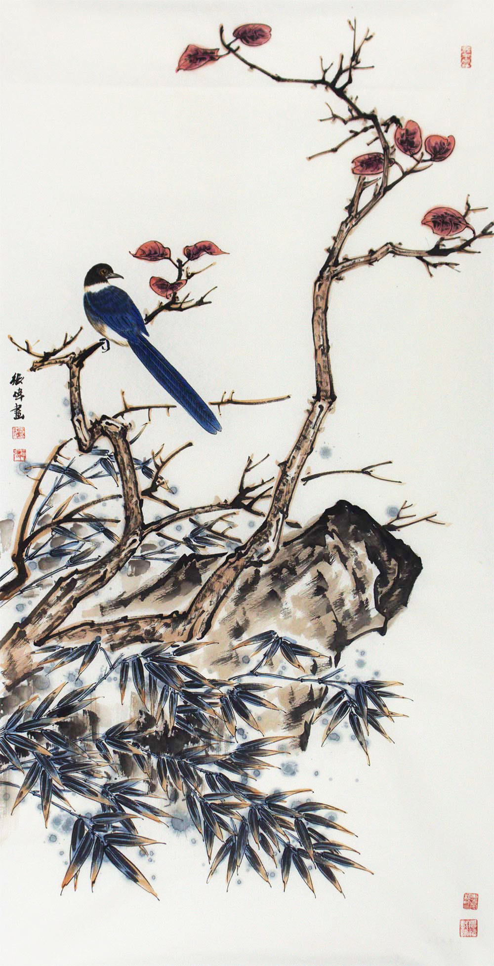 博宝·资讯 | 张伟国画花鸟作品赏析:鸟语花香,妙趣横生