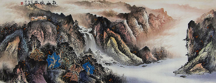 雷淇 五行山水-国画-艺品万家