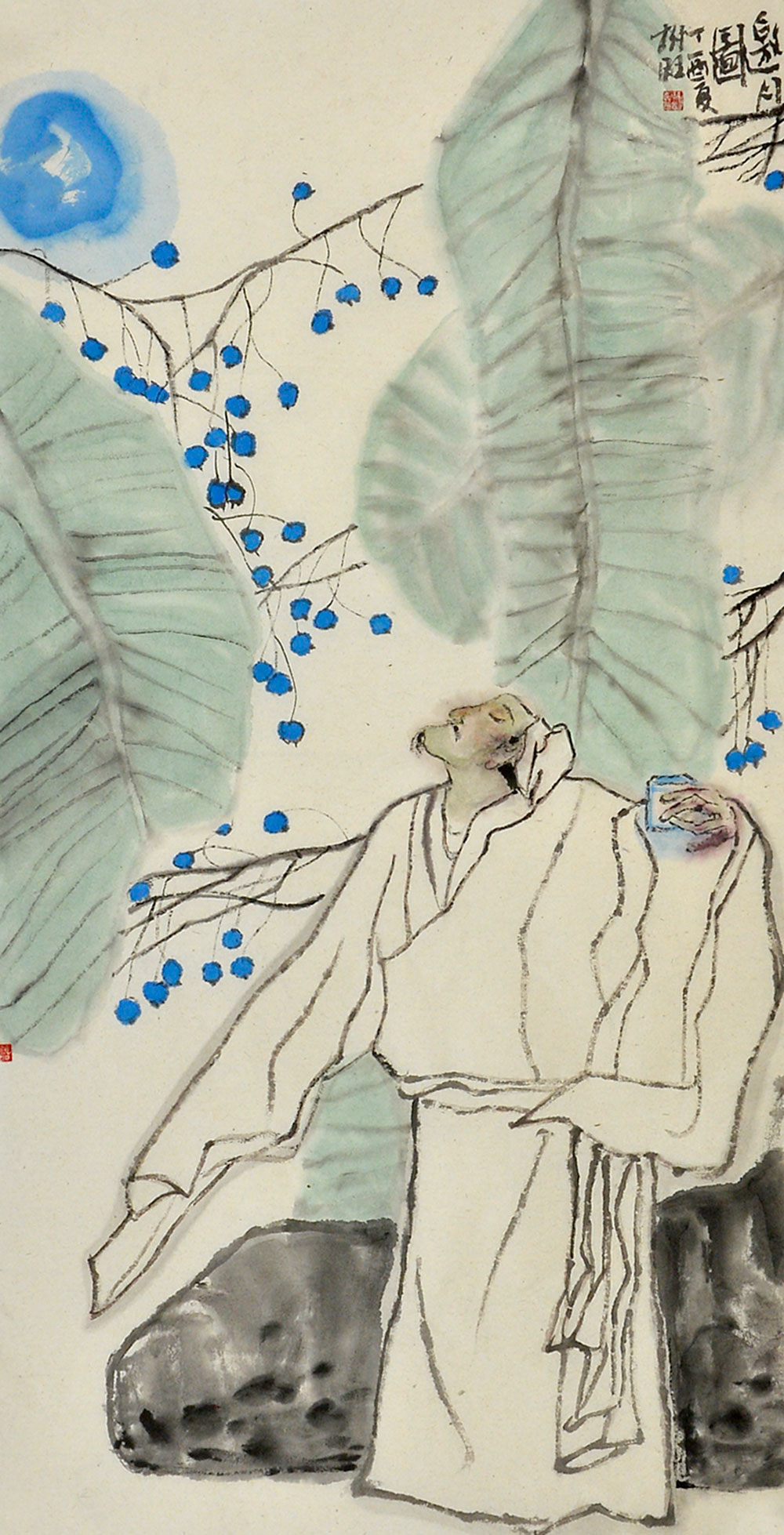 博宝·资讯 | 李树旺国画人物作品赏析:笔墨简洁,形象生动,充满古意