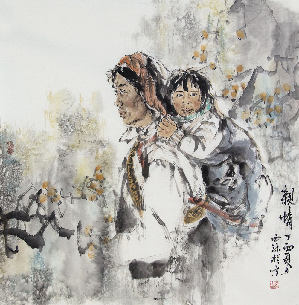 博宝·资讯 杨西沐国画人物作品赏析:笔墨写意,色彩氤氲,形象生动