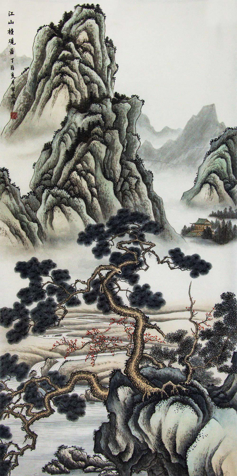 博宝·资讯 | 吕翠霞工笔山水作品赏析:妙笔出仙境,雅韵透纸背