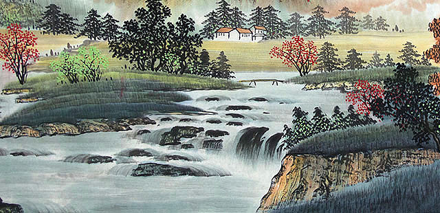 当代著名画家 李杰 宝地生辉